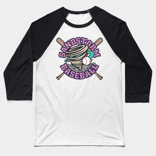 Sandstorm Baseball Logo Baseball T-Shirt by DavesTees